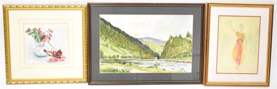 Lot 420 - Three 20th century watercolours comprising A....
