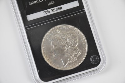 Lot 617 - A Morgan silver dollar, 1889.