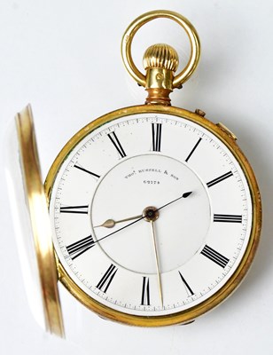 Lot 908 - THOMAS RUSSELL & SON; an 18ct yellow gold open...