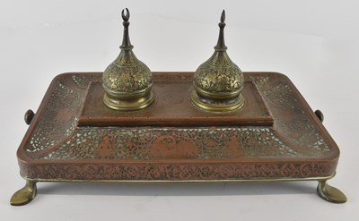 Lot 1039 - A late 19th/early 20th century Persian mixed...