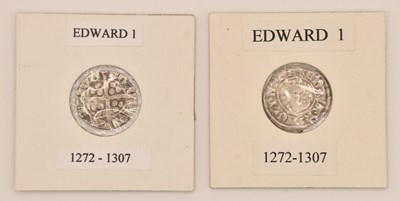 Lot 1641 - Two Edward I (1272-1307) hammered silver...