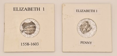 Lot 1608 - Two Elizabeth I (1558-1603) hammered silver...