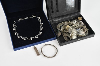 Lot 723 - A large collection of hallmarked silver and...