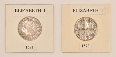 Lot 1607 - An Elizabeth I 1571 hammered silver sixpence,...