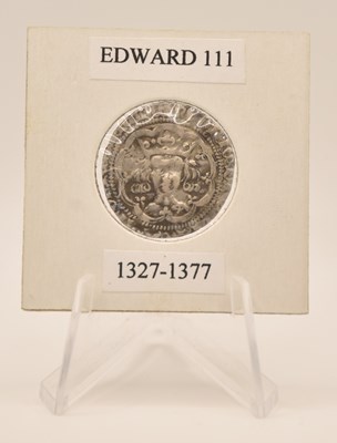 Lot 1605 - An Edward III (1327-1377) hammered silver...
