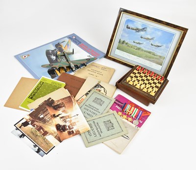 Lot 1313 - A collection of military ephemera and items...