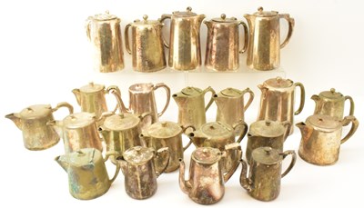 Lot 1114 - A large quantity of hotel style teapots, jugs,...