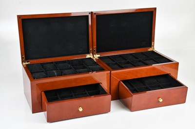 Lot 1114 - Two modern contemporary watch boxes, with...