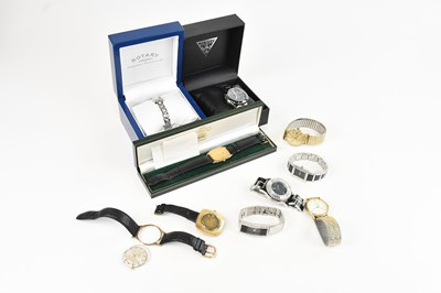 Lot 1100 - A collection of vintage wristwatches including...