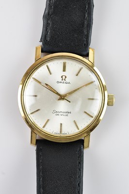 Lot 1088 - OMEGA; a gentleman's yellow metal cased De...