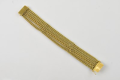 Lot 283 - A yellow metal heavy gauge Albertina style...