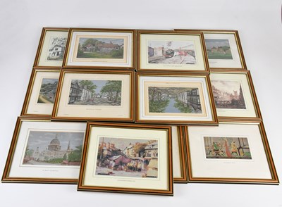 Lot 1341 - A collection of seven Macclesfield woven silk...