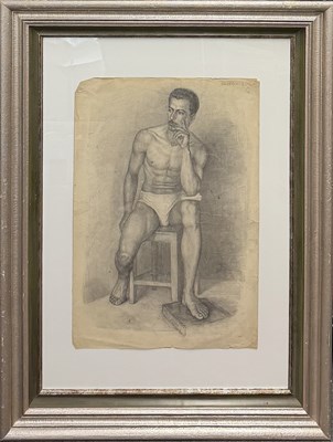 Lot 209 - VAGAN KAZHOYAN (1921-2007); pencil drawing,...