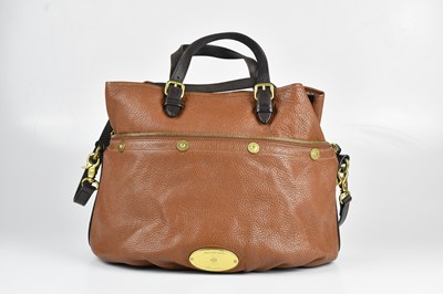 Lot 1454 - MULBERRY; an oak brown pebbled calfskin...