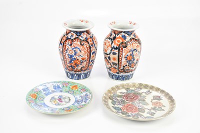 Lot 1372 - A pair of early 20th century Japanese Imari...