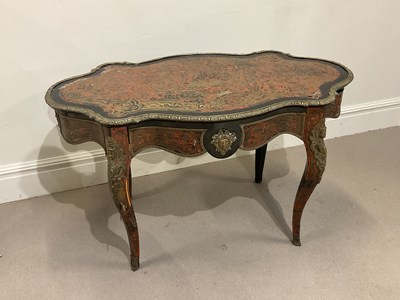 Lot 1082 - A late 19th century French Boulle work...