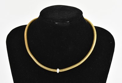 Lot 288 - ROBERTO COIN; a yellow metal diamond set...