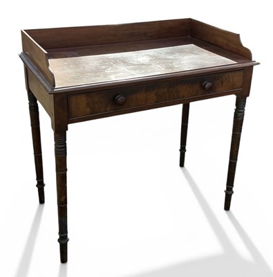 Lot 58 - A Victorian mahogany single drawer washstand,...