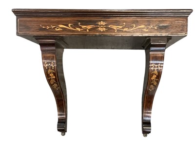 Lot 87 - A late 19th/early 20th century rosewood and...