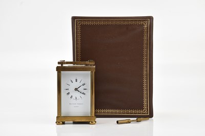 Lot 647 - MATTHEW NORMAN; a brass cased carriage clock,...