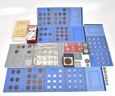 Lot 640 - A collection of British coins, to include an...