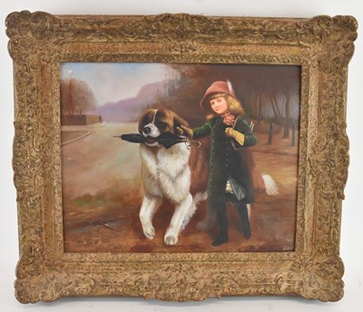 Lot 307 - AFTER CHARLES BURTON BARBER; a modern oil on...