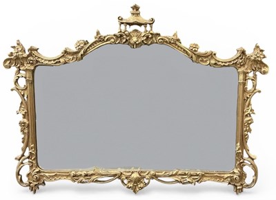 Lot 42 - A reproduction ornately gilt framed...