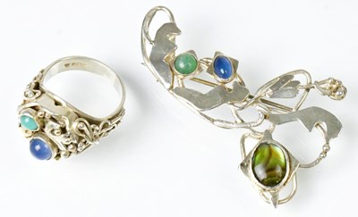 Lot 680 - IRENE 'NIX' HOPKINS (NEE PRESTON); a silver...