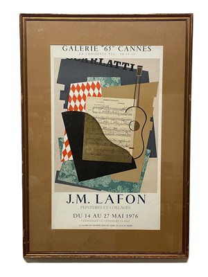 Lot 405 - J M LAFON PEINTURES ET COLLAGES; original...