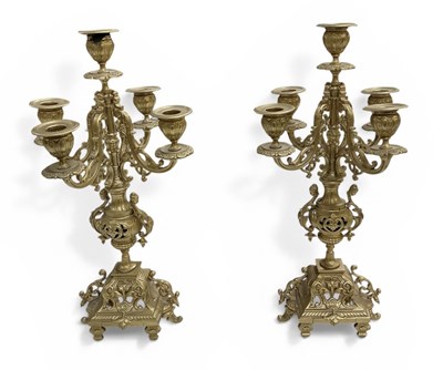 Lot 711 - A pair of late 19th/early 20th century gilt...