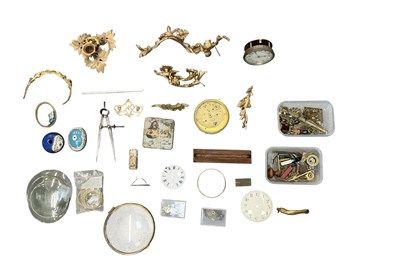Lot 151 - A quantity of assorted clock and watchmaker's...