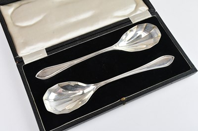 Lot 259 - VINER'S; a cased pair of hallmarked silver...