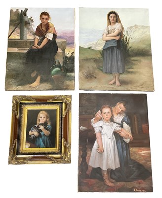 Lot 260 - Three assorted modern oil on canvas paintings,...