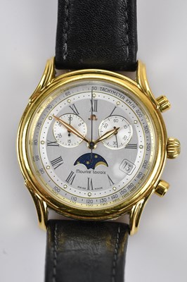 Lot 1197 - MAURICE LACROIX; a gentleman's gold plated and...