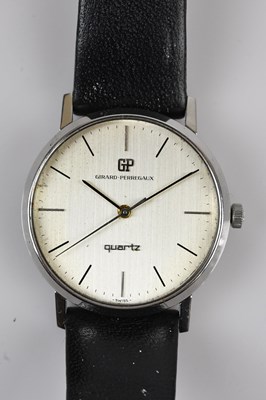 Lot 1211 - GIRARD-PERREGAUX; a gentleman's stainless...