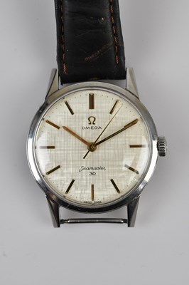 Lot 1165 - OMEGA; a gentleman's stainless steel Seamaster...