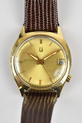 Lot 1213 - BULOVA; a 14K gold filled Accutron wristwatch,...
