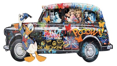 Lot 205 - URI DUSHY; an original mixed media 3D, 'I Love...