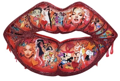 Lot 191 - URI DUSHY; an original glazed mixed media 3D, '...