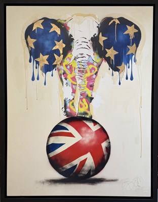 Lot 215 - DOM PATTINSON; a hand embellished limited...