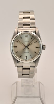 Lot 1671 - ROLEX; a gentleman's Oyster Precision...