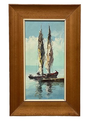 Lot 419 - UNATTRIBUTED; mid 20th century oil on canvas,...