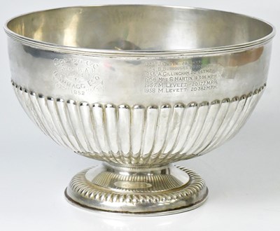 Lot 564 - WALKER & HALL; an Edwardian silver trophy bowl,...