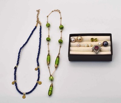 Lot 617 - A quantity of costume jewellery to include...