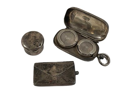 Lot 553 - Three hallmarked silver items, comprising a...
