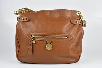 Lot 1428 - MULBERRY; a brown English oak pebbled calfskin...