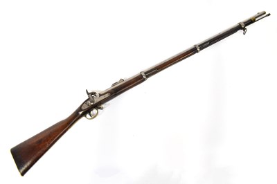 Lot 577 - A mid 19th century Tower percussion musket,...