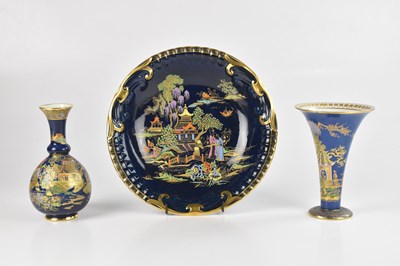 Lot 1500 - CROWN DEVON; a 'Mikado' pattern bowl, diameter...