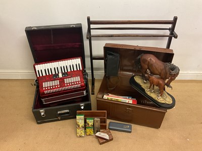 Lot 37 - A collectors' lot, to include a cased piano...