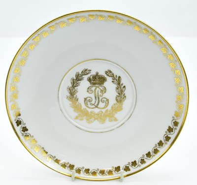 Lot 146 - SÈVRES; a 19th century large shallow bowl from...